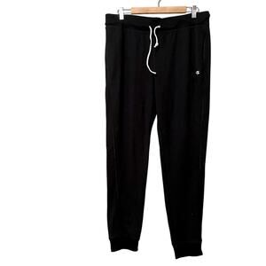 Champion Black Drawstring Waist Jogger Sweatpants Womens XL Athletic Casual Fall